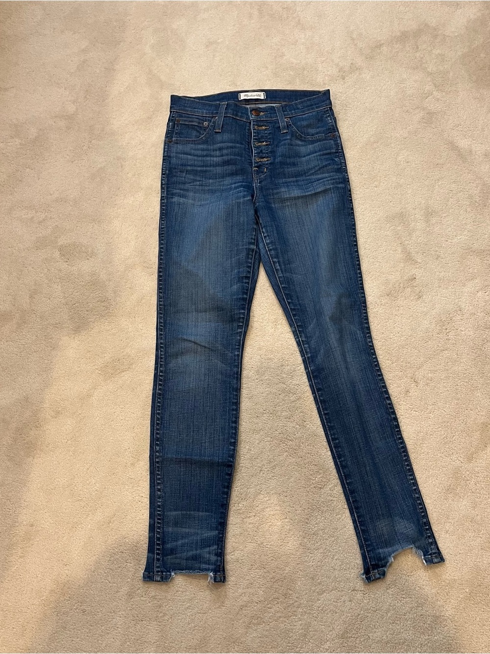 Madewell Skinny Jeans in Dark Blue Wash